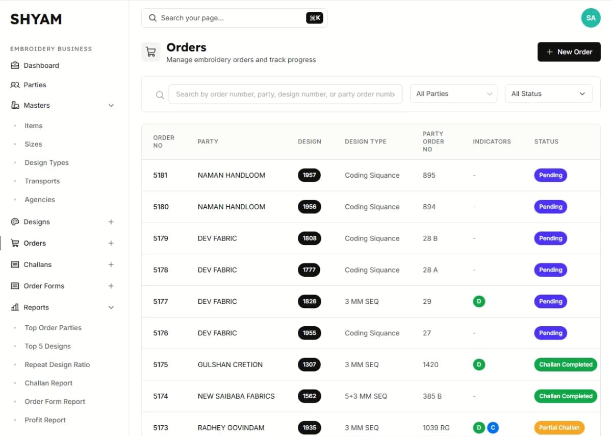 Order Management Module